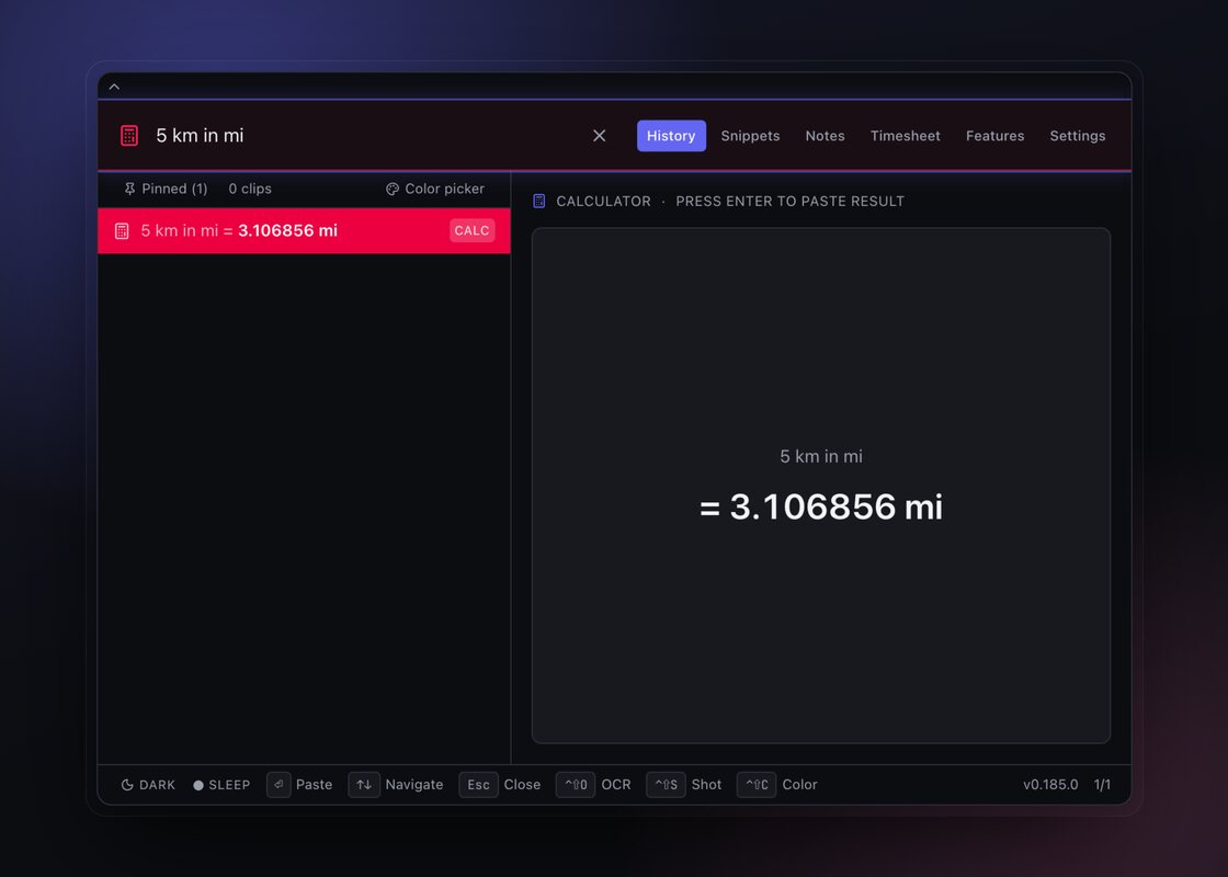 Calculator and converter